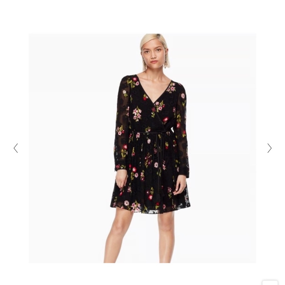 Floral Black Dress